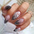 Elegante Ombre Floral Press-On Nagel Set Brehn