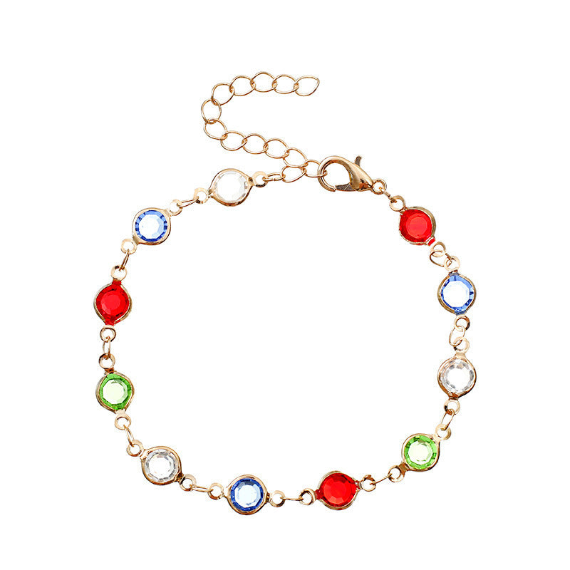 Bunte Edelsteinarmband Brehn