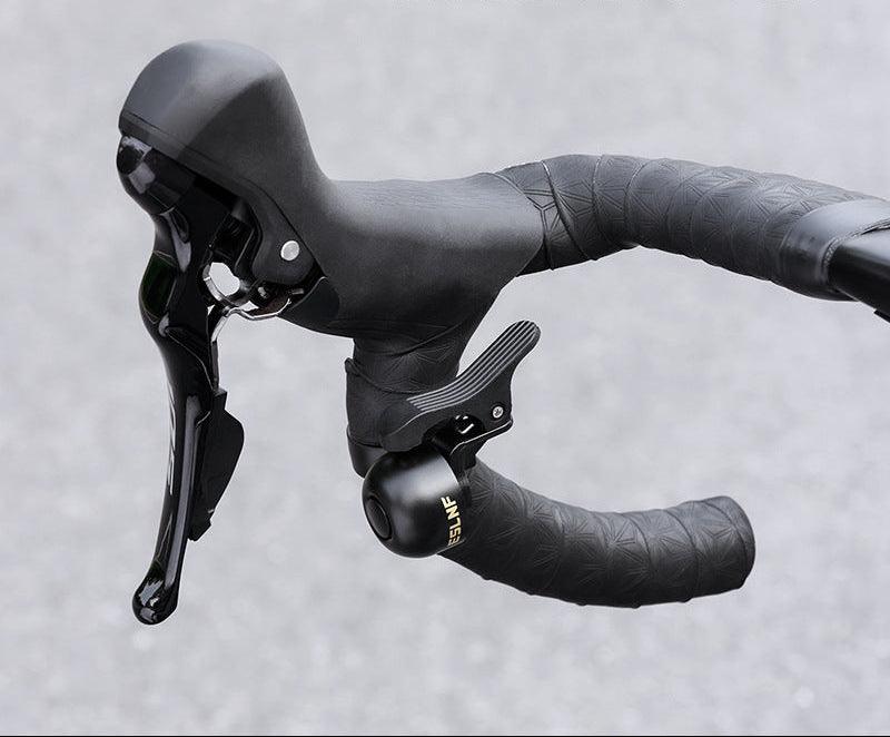 kompakte Fahrradlenker-Glocke mit Schnellverschluss-Klemme und ergonomischem Daumenhebel Brehn
