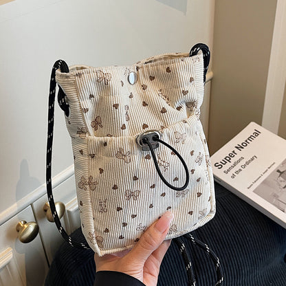 Lässige Durchzugs-Mini-Crossbody-Tasche