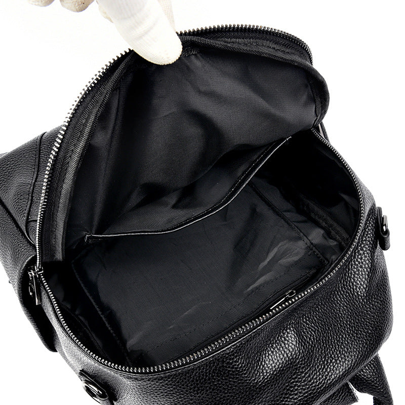 Vintage-inspirierter strukturiertes Leder-Rucksack Brehn