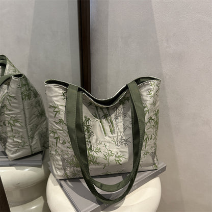 Stylische Bambusdruck-Tasche Brehn