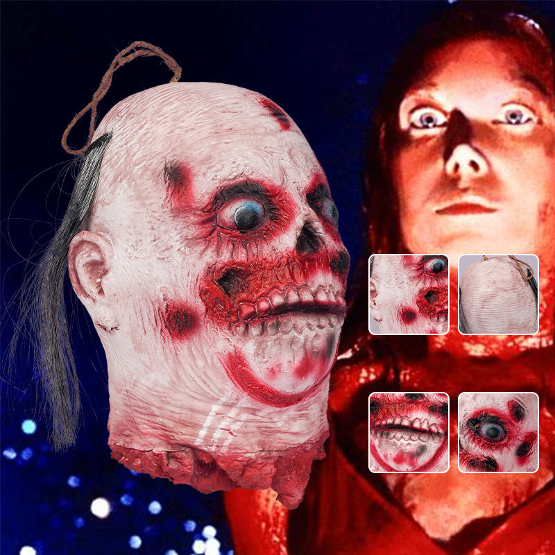 Horrifizierendes Latex Hängendes Schauriges Kopf Requisit Brehn
