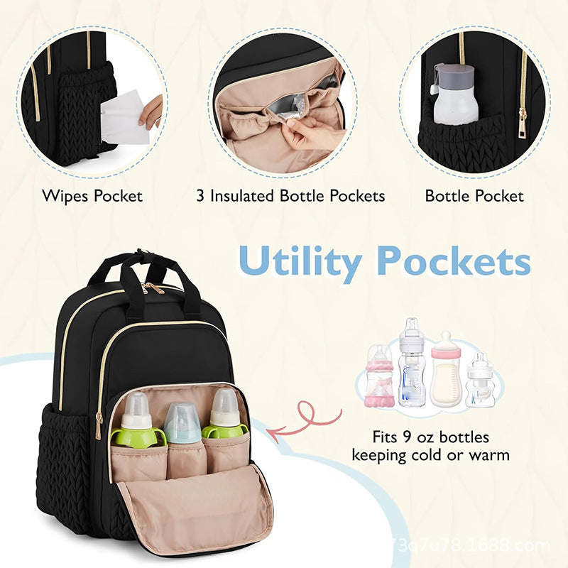 Modischer Rucksack mit Strukturiertem Design und Mehreren Fächern Brehn