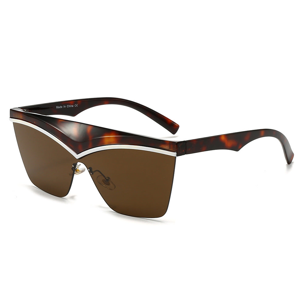Damen Designer-Sonnenbrille mit asymmetrischem Rahmen und hochmodernen Gläsern Brehn