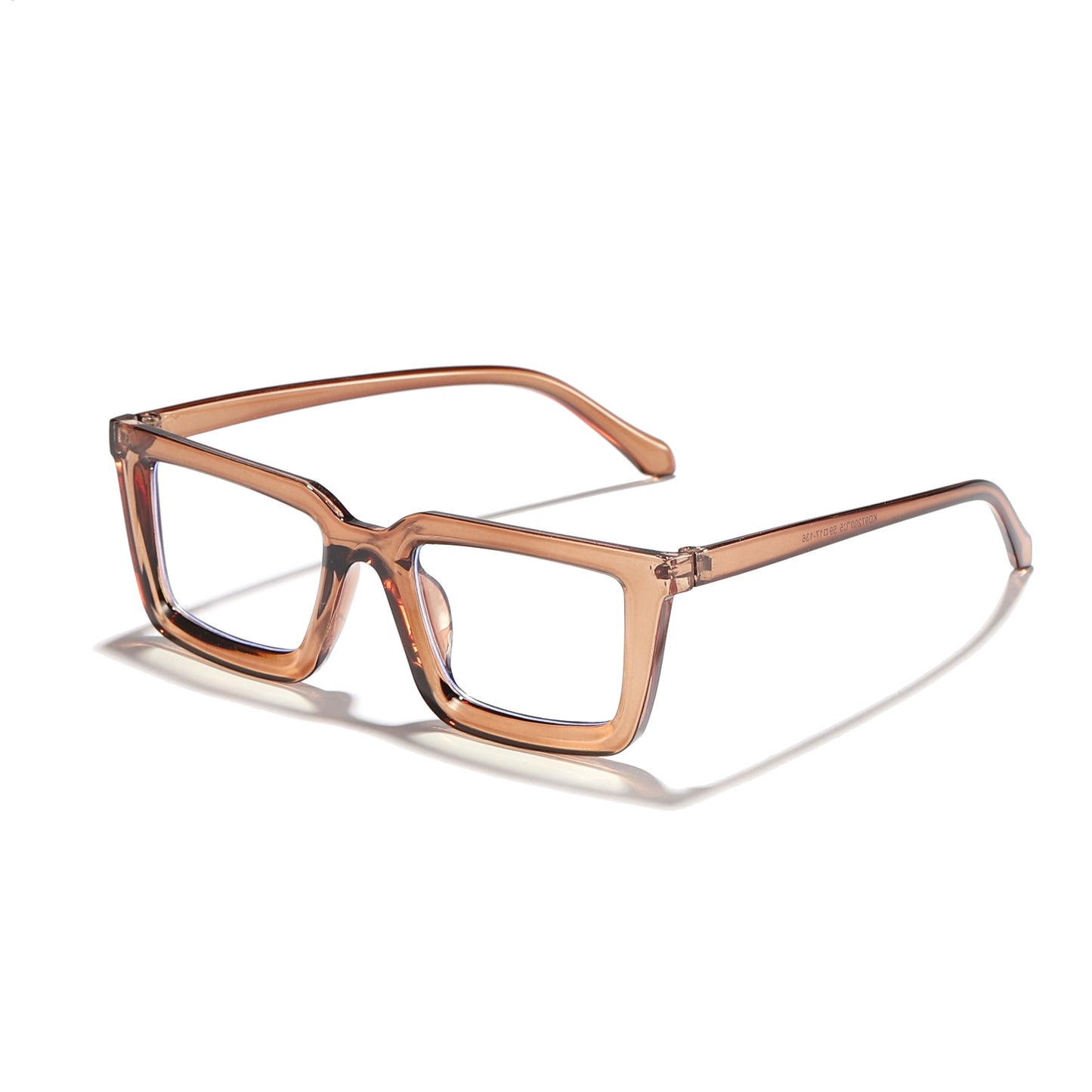Damen moderne quadratische Sonnenbrille mit verspiegelten Gläsern Brehn