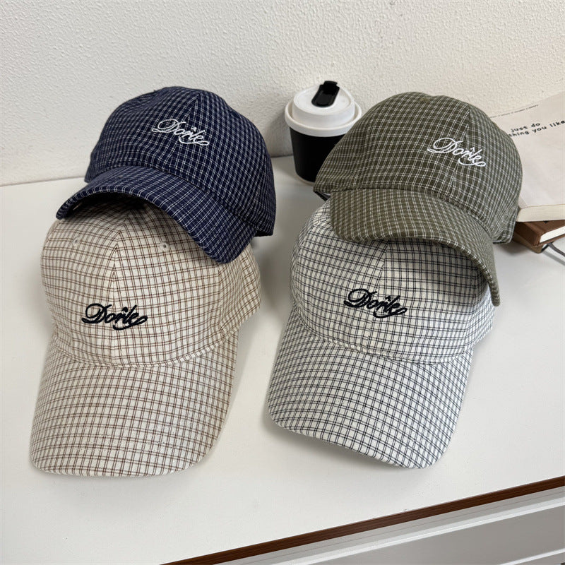 Herren Freizeit kariertes Baseballcap Brehn