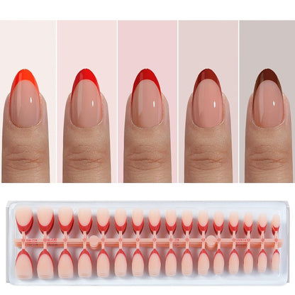 Kunstnagelset mit bunten Spitzen Brehn