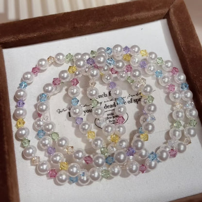 Buntes Perlenarmband-Set Brehn