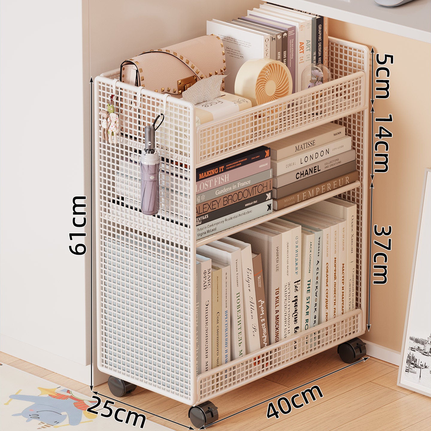 Vielseitiges Mesh-Lagerregal Brehn