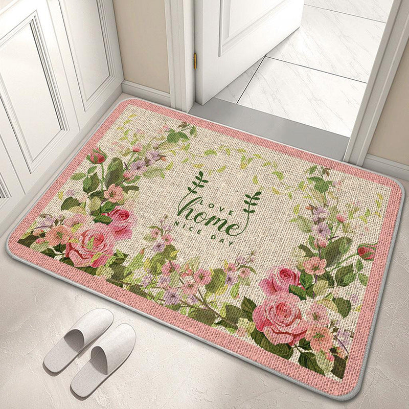 Dekorativer Floral Willkommensmatte Brehn