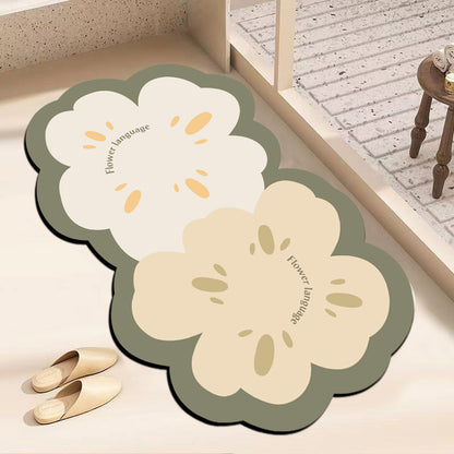 Dekorative blumenförmige Fußmatte Brehn