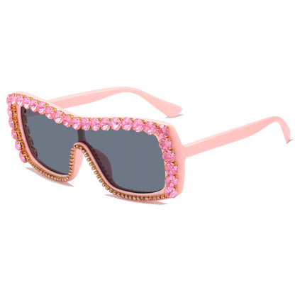 Damen extravagante Sonnenbrille mit funkelnden Akzenten Brehn