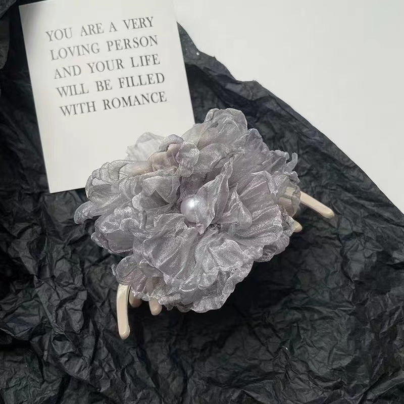 Floral Chiffon Haar Klaue Clip Brehn
