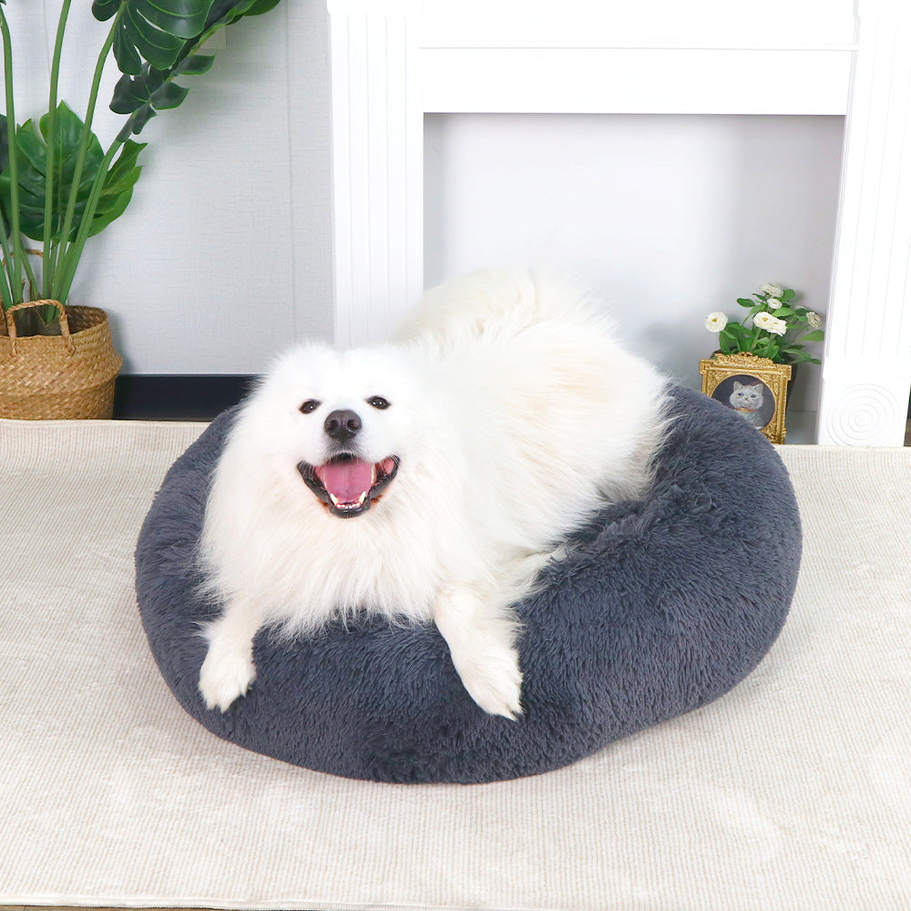 Rund Luxus Plüsch Hundebett