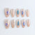 Künstlerisches Floral Press-On Nail Art Set Brehn