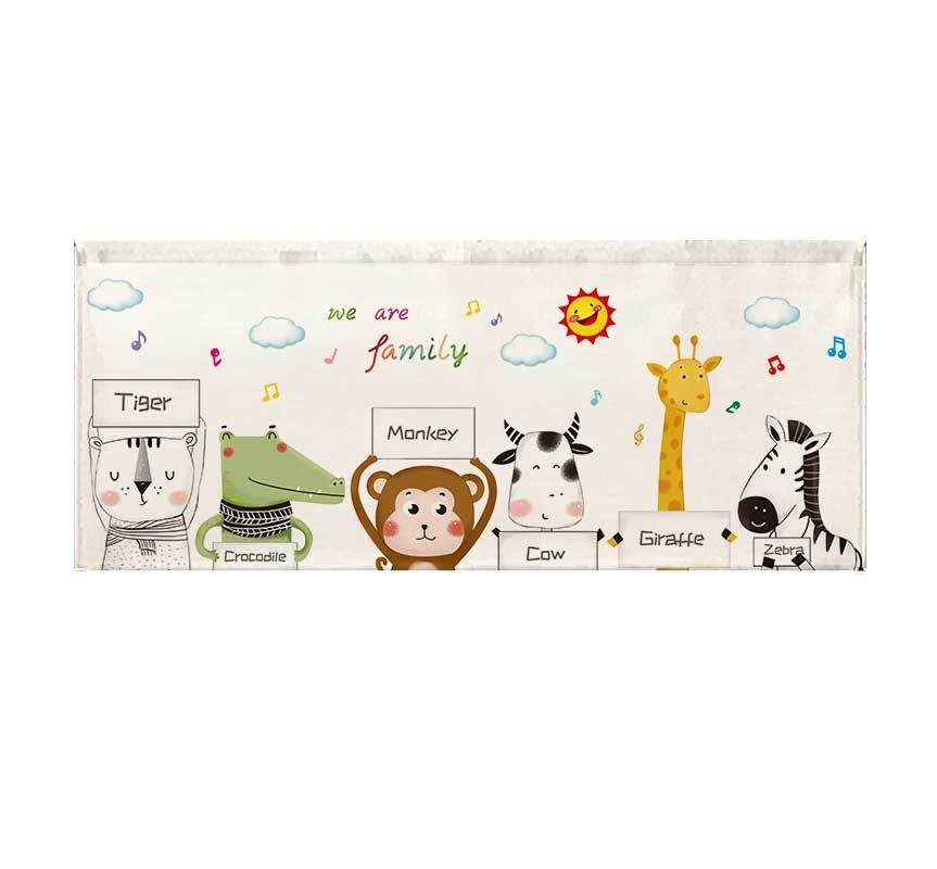 Damen Kissenbezug mit tierischen Familienmotiven Brehn