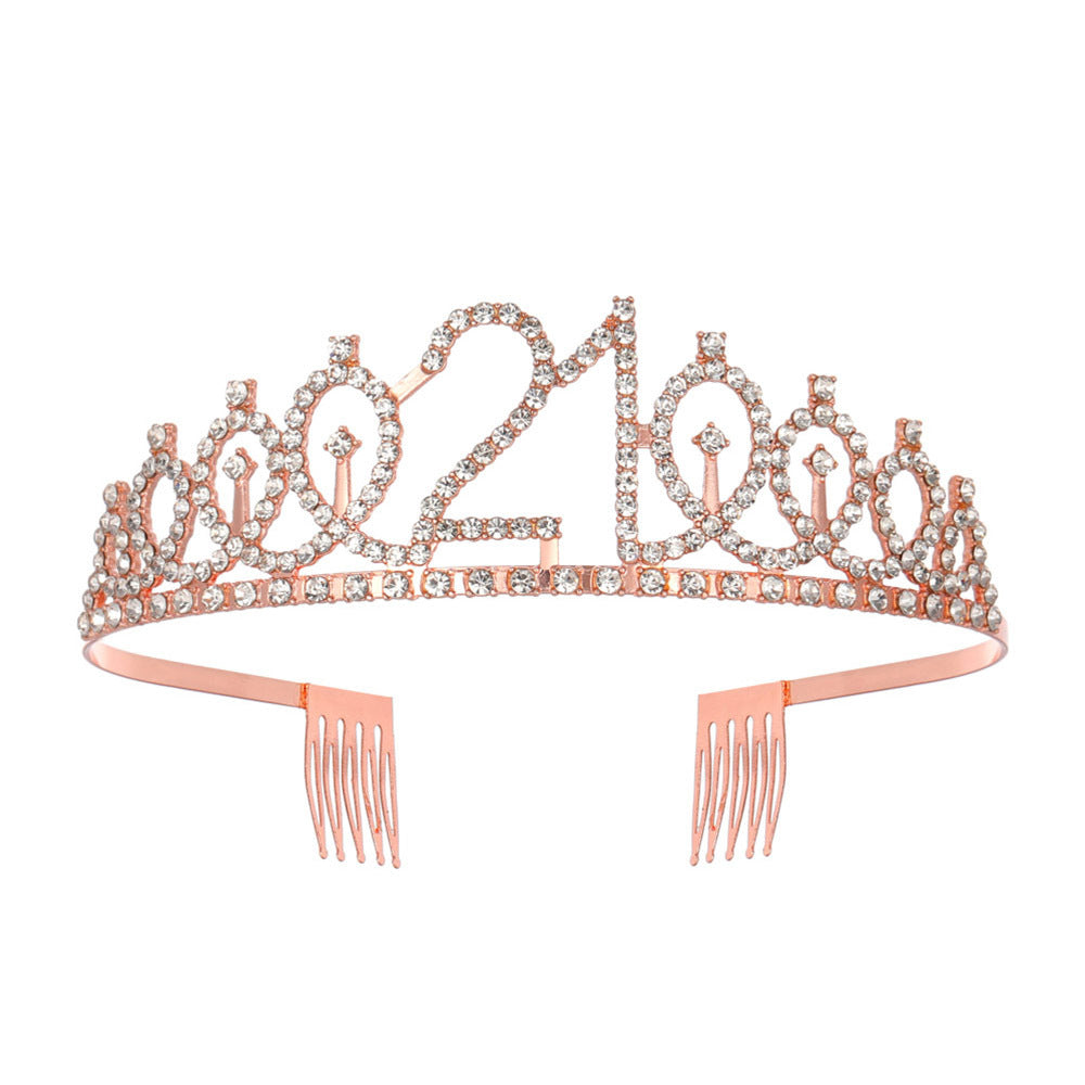 Damen Kristallverzierte Tiara mit elegantem Design Brehn