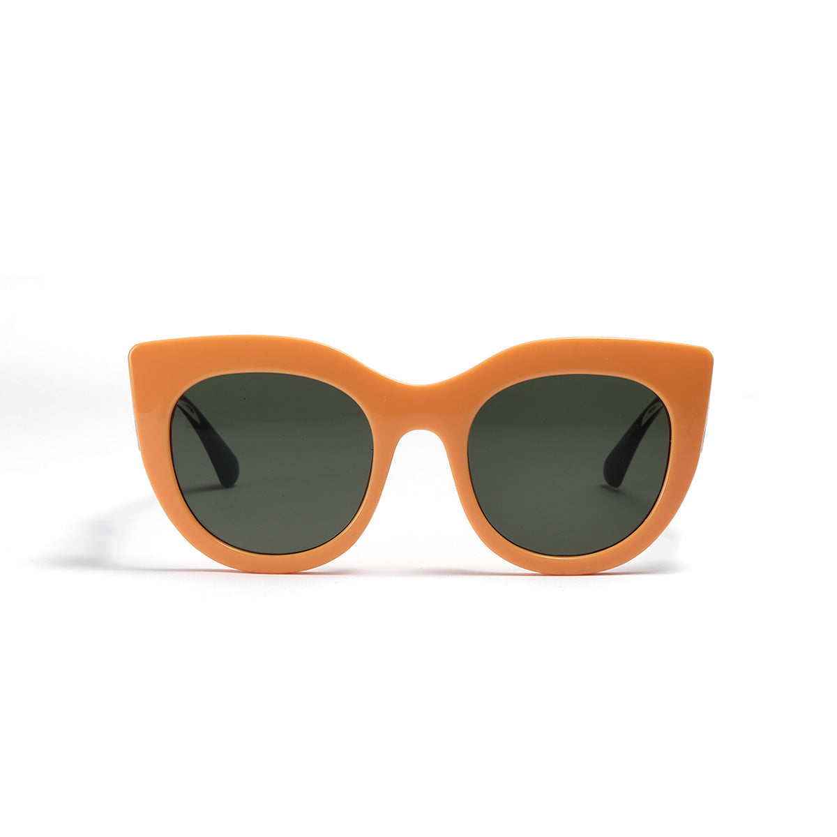 Damen modische Cat-Eye Sonnenbrille mit breiten UV-Schutz Gläsern Brehn