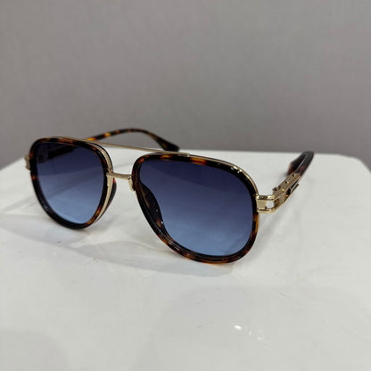 Vintage-inspirierte kräftige geometrische Sonnenbrille Brehn