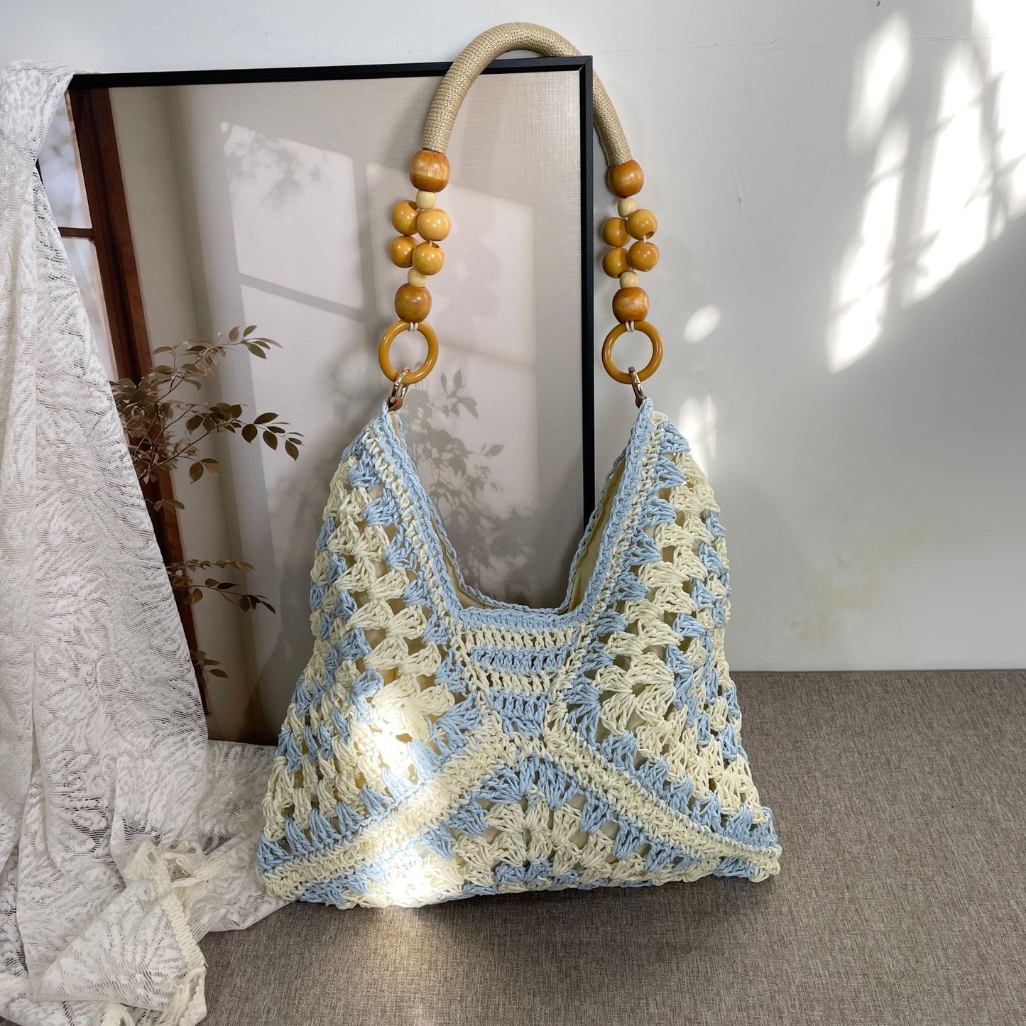 Handgeknüpfte Tragetasche Im Boho-Stil Brehn
