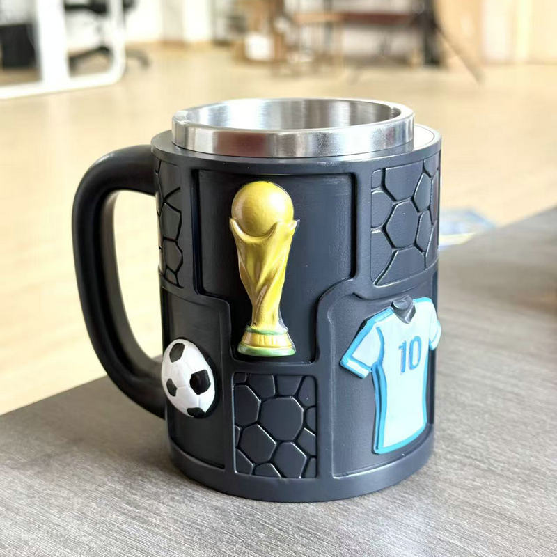Fußball Motiv Kaffeebecher Brehn