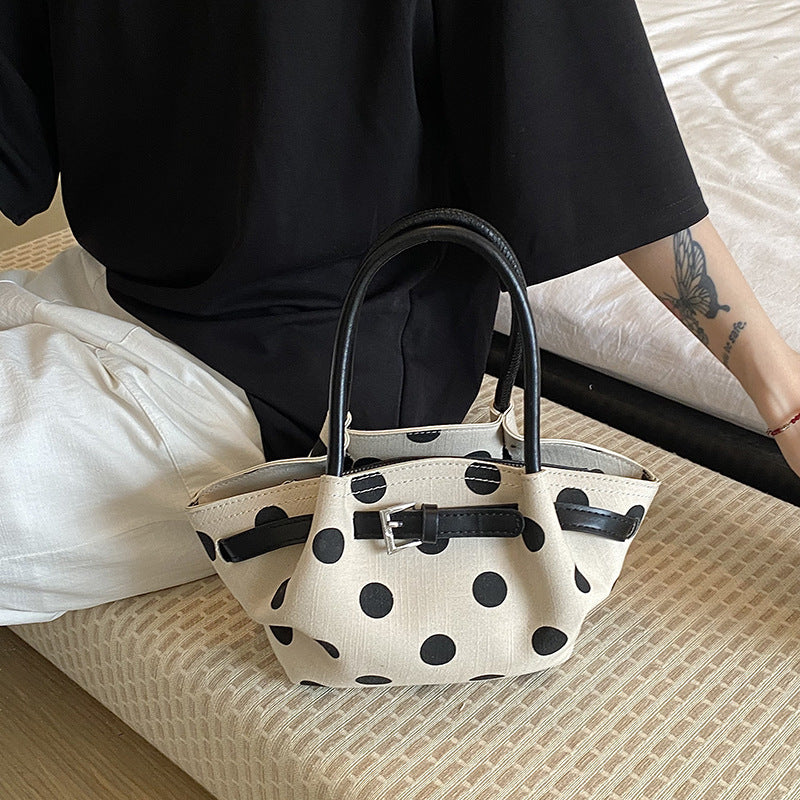 Polka Dot Strukturierte Handtasche Brehn