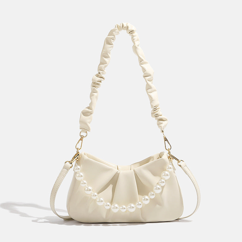 Elegante Perlenakzent Sling-Tasche Brehn
