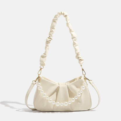 Elegante Perlenakzent Sling-Tasche Brehn