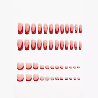 Kreative French Tip Nagelkunst Verlängerungen Brehn