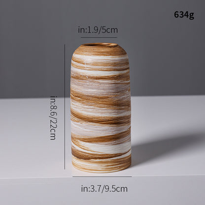 Künstlerische Spiraldesign Keramikvase Brehn