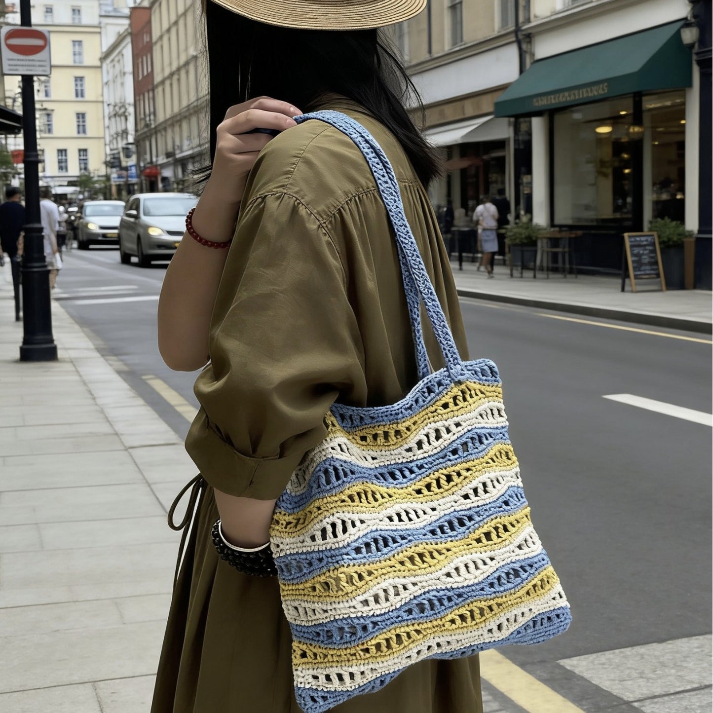 Handgefertigte Baumwolltasche Brehn