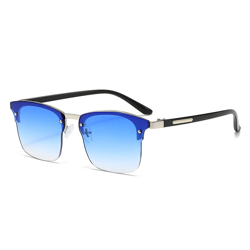 Damen elegante quadratische Sonnenbrille mit metallischen Akzenten Brehn