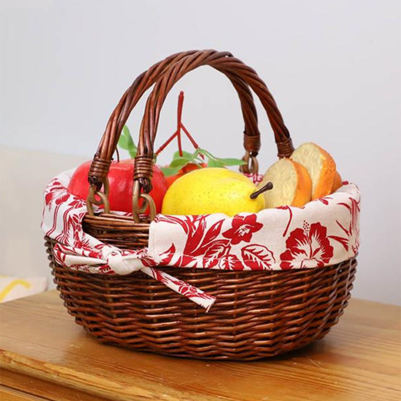 Dekorativer Rattan Korb