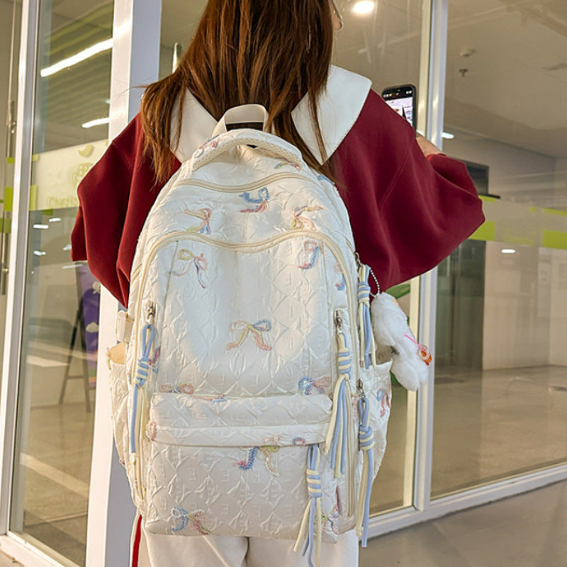 Gepolsterter Rucksack mit Schleifen-Detail Brehn