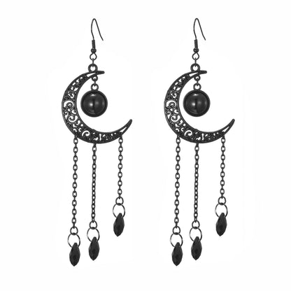 Aufwendige Mond- und Orb-Ohrhänger Brehn