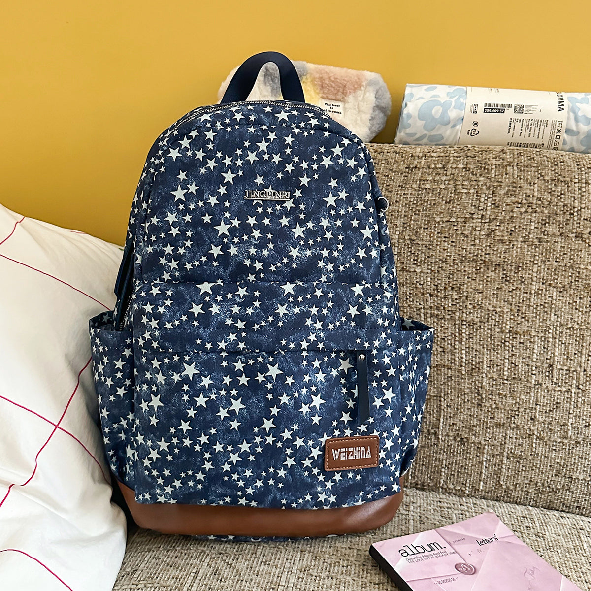 Stylische Stern-gedruckte Freizeit-Rucksack Brehn