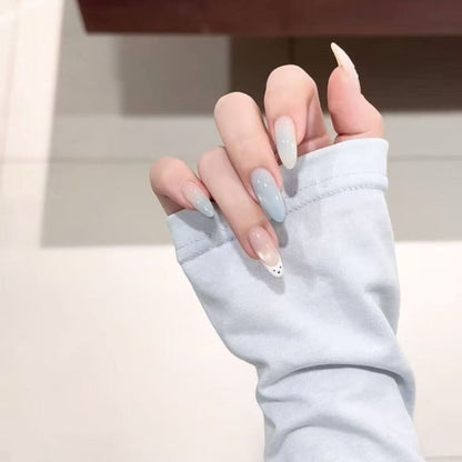 Elegante Ombre Druck-Nagelset Brehn
