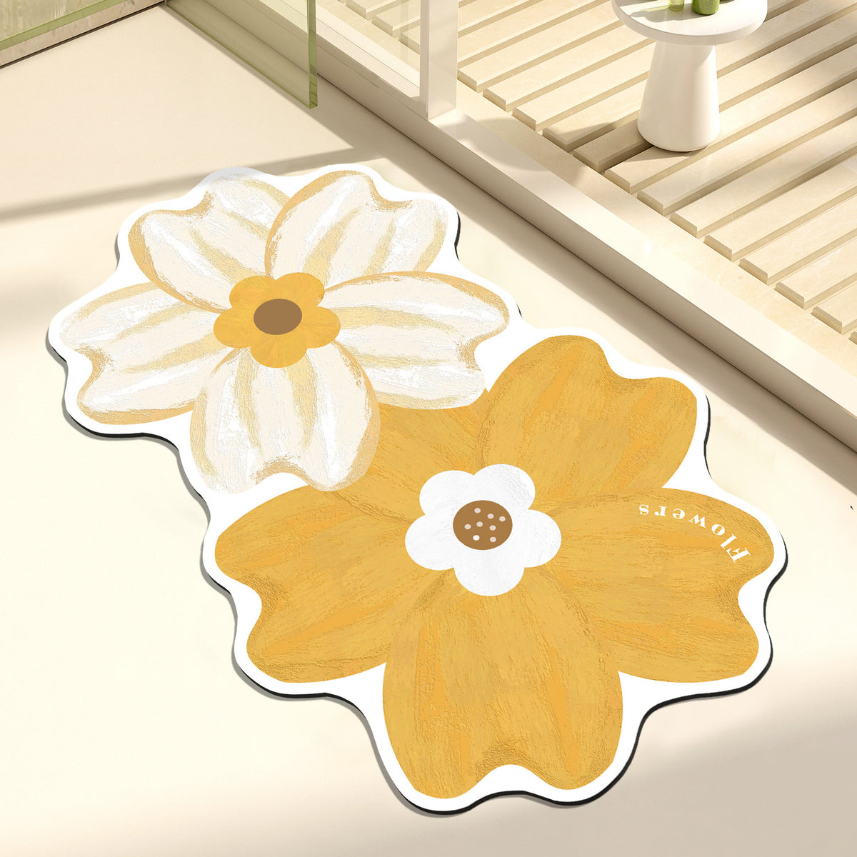 Künstlerische Blumendekorationsmatte