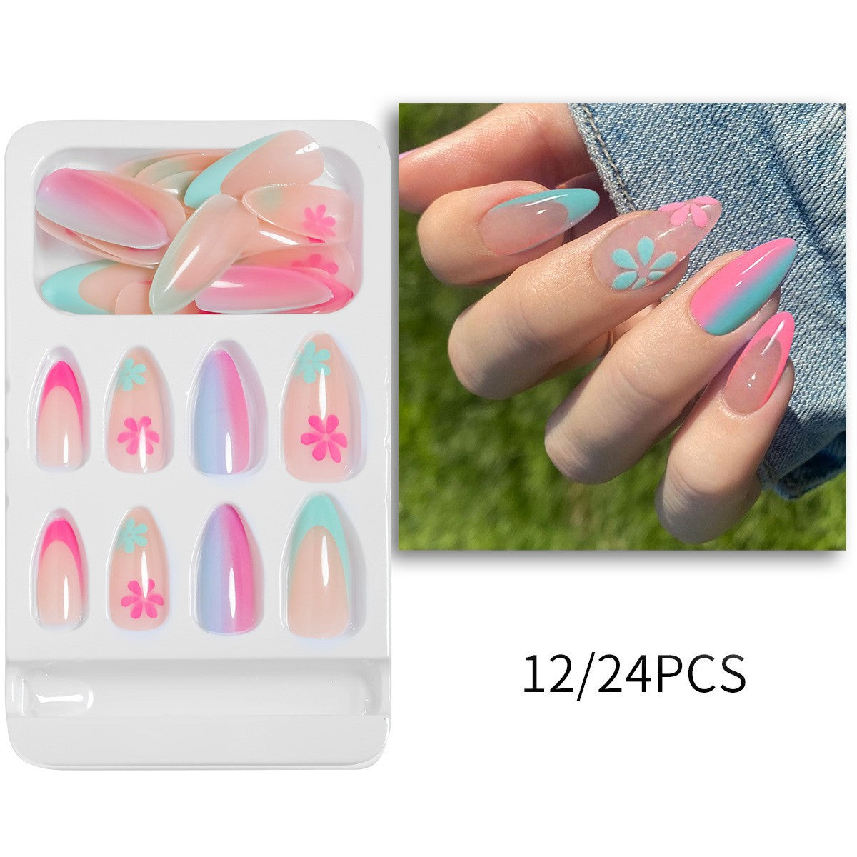 Kreatives Press-On Nageldesign Brehn