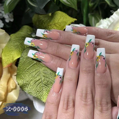 Blumen Design Acryl Nagelkunst Set