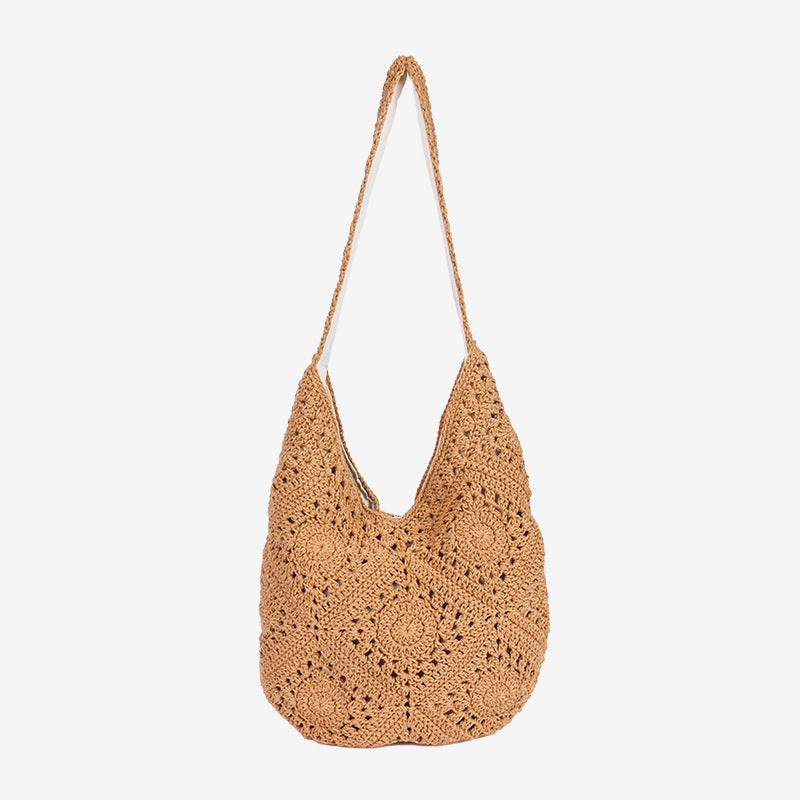 Damen Handgefertigte Makramee-Shopper-Tasche Brehn