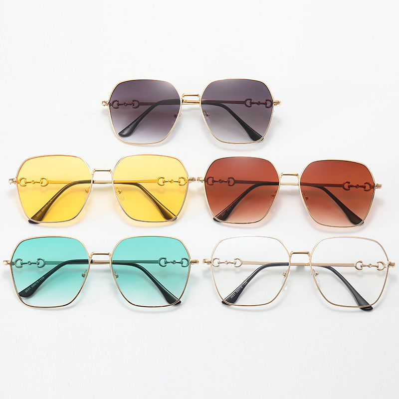Damen geometrische Oversized Sonnenbrille Brehn