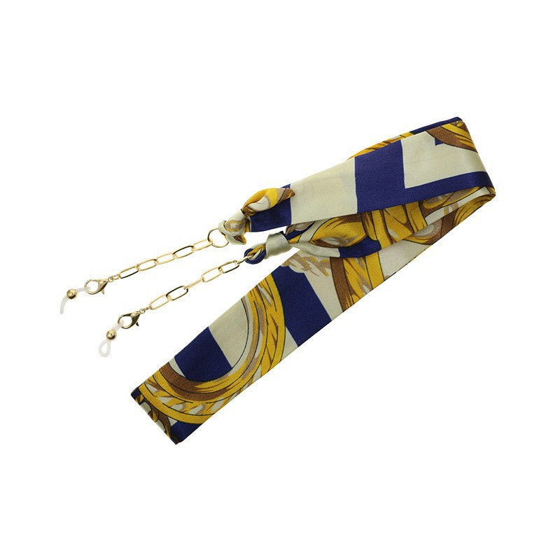 Florale Seidenbrille Kette Brehn