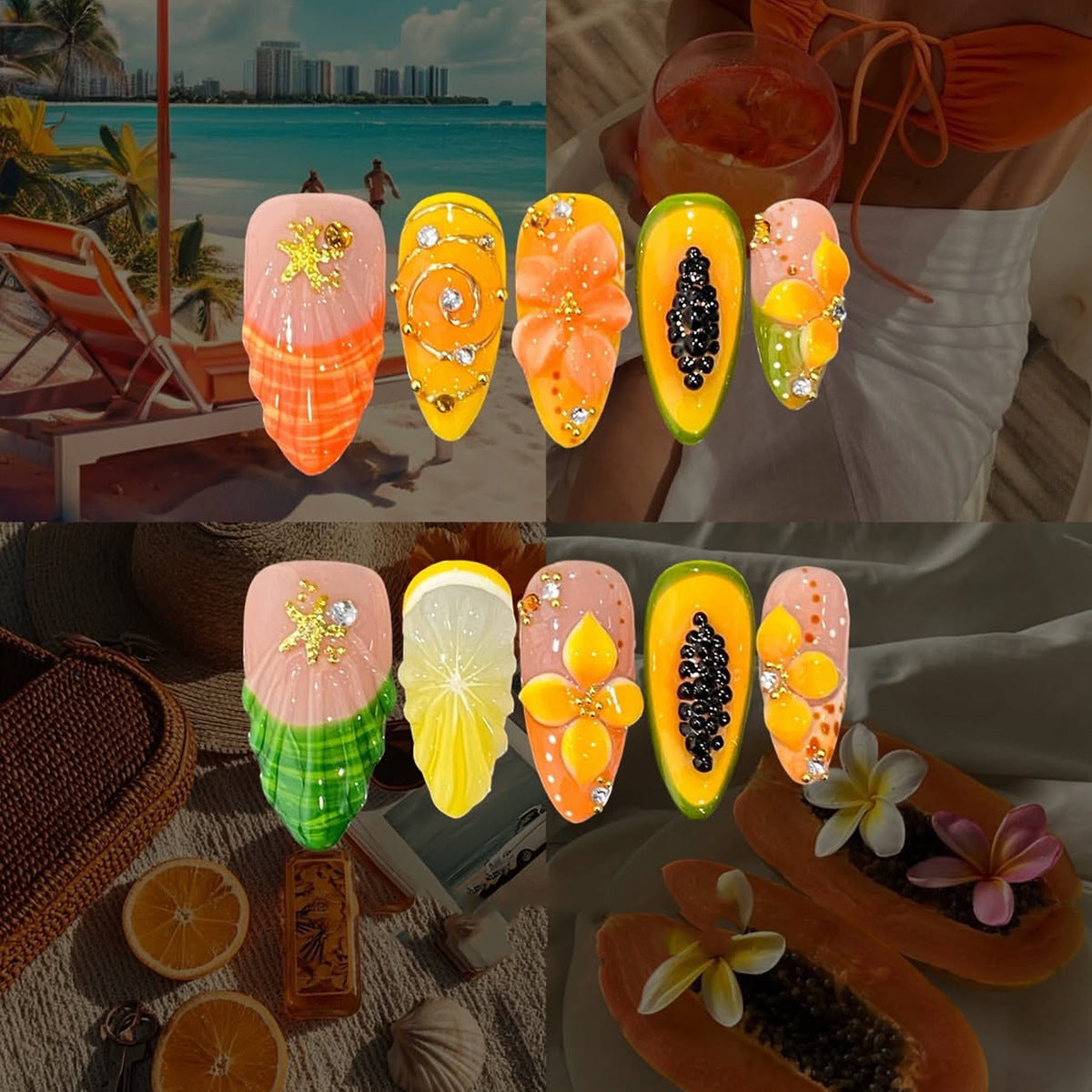 Kreatives Press-On Nail Art Set