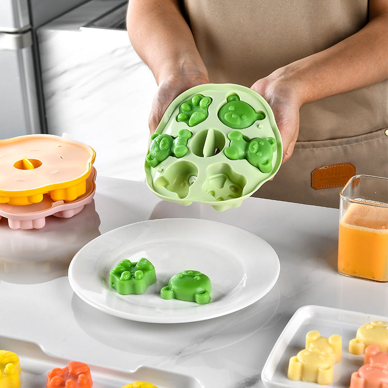 Silikon-Eiswürfelform mit Tierischen Motiven Brehn