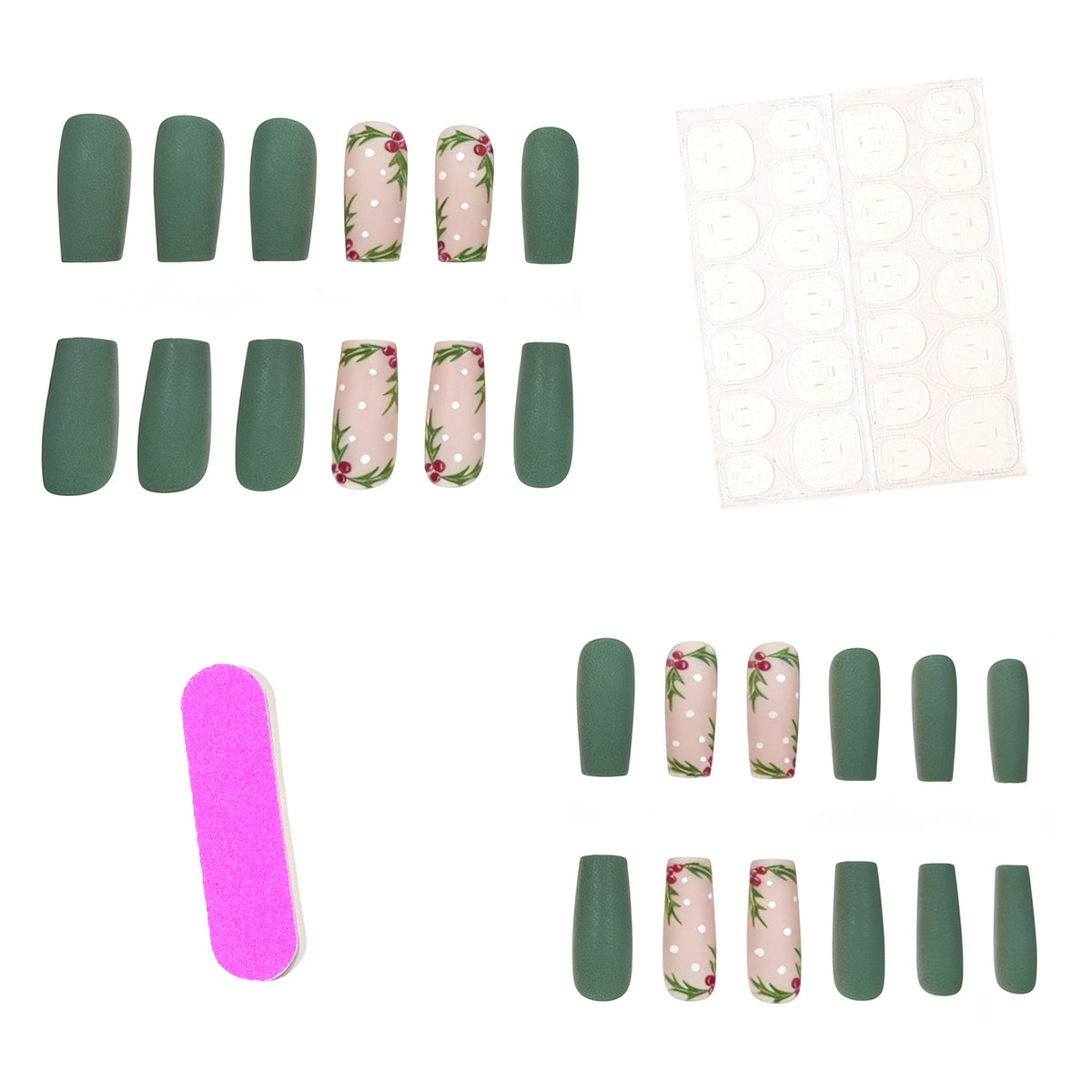 Festive Holly Nail Art Verbesserungen Brehn
