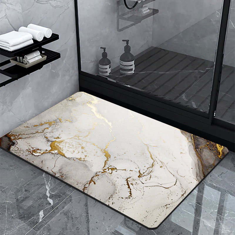 Luxus Marmor-Effekt Badematte Brehn