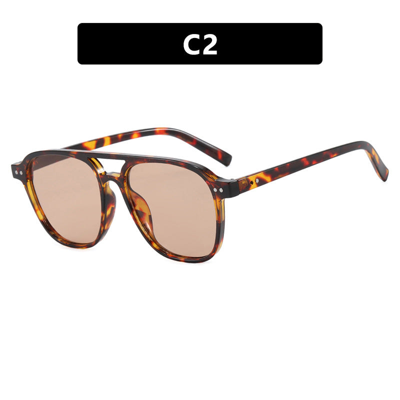 Damen moderne quadratische Sonnenbrille mit robustem Design und UV-Schutz Brehn