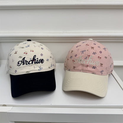 Damen Floral-gestickte Baseballmütze Brehn